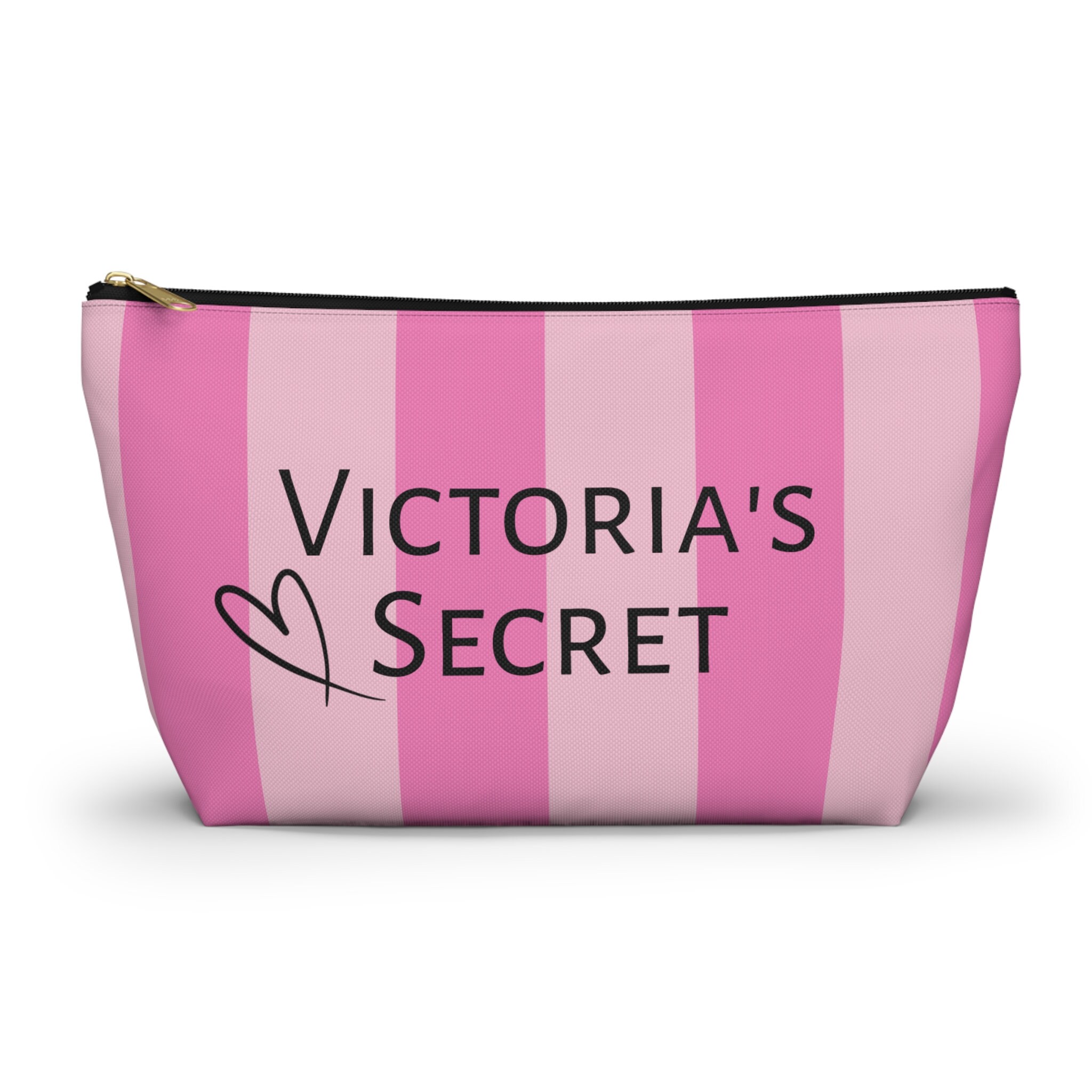 Shop Victoria's secret Stripes Nylon Plain Logo Pouches & Cosmetic