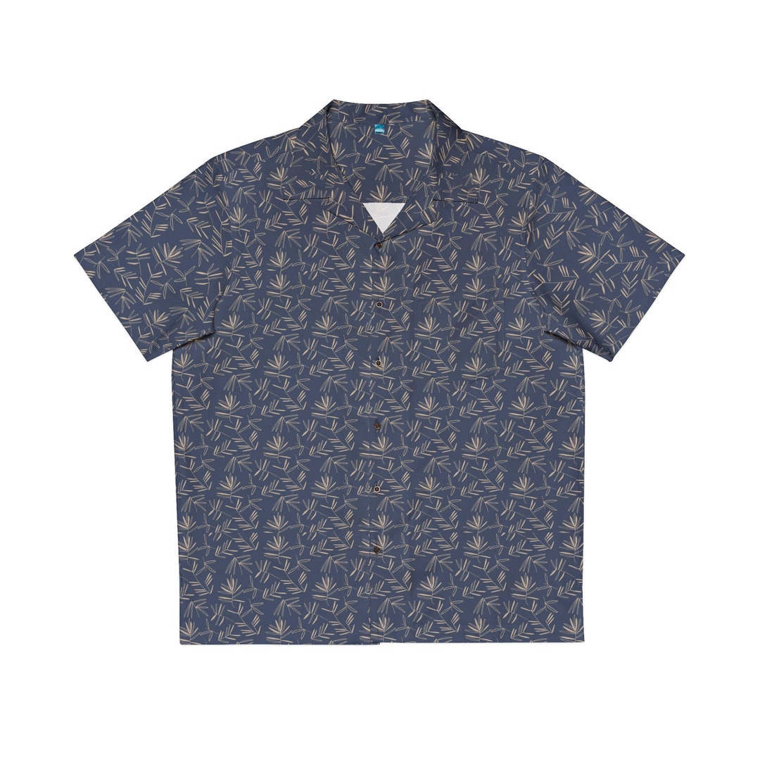 Men's Hawaiian Shirt Toile De Jouy Seamless Vintage - Etsy