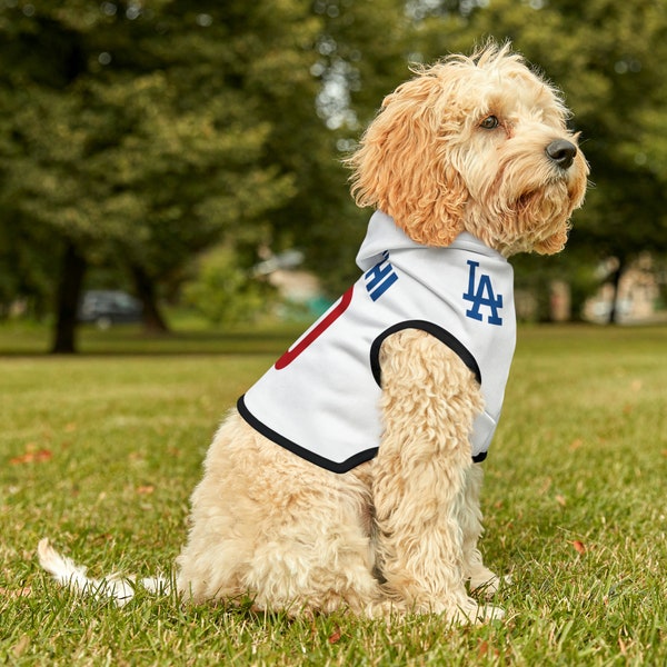 Personalized Cute Kawaii Los Angeles LA Dodgers Baseball Pet Hoodie | Gift for Your Pet | Cat Dog Hoodie | Christmas Birthday Gifts