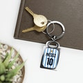 Personalized Name and Number Argentina Jersey Rectangle Keychain | Birthday, Christmas, Occasion Gift Ideas