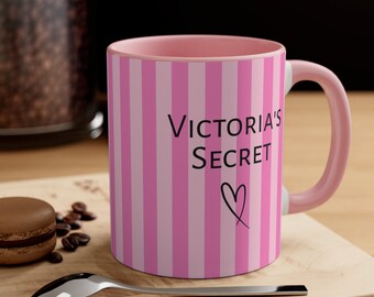 Tasse à thème de couleur Victoria Secret rose avec nom personnalisé | Idées cadeaux tendance tendance | Tasse à thé à café | Cadeaux de Noël d'anniversaire de chasse