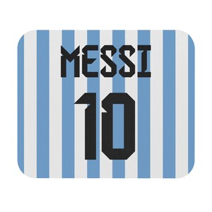 Personalized Name and Number Argentina Jersey World Cup Mouse Pad House ...
