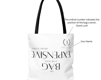 Personalized Your Name on Rare Most Expensive Tote Bag | Treat Yourself | Own Your Weird! Heal Your Soul