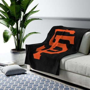 San Francisco Giants Baseball Velveteen Plush Blanket| Football Fan | Famous Team | Gift Idea | Sport | Birthday Gift