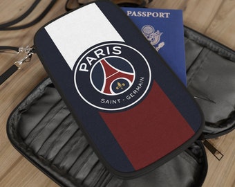 Du portefeuille PSG Passport PSG Saint Paris-Germain France Navy Wallet des  fans de football Célèbre déquipe Idée cadeau -  France