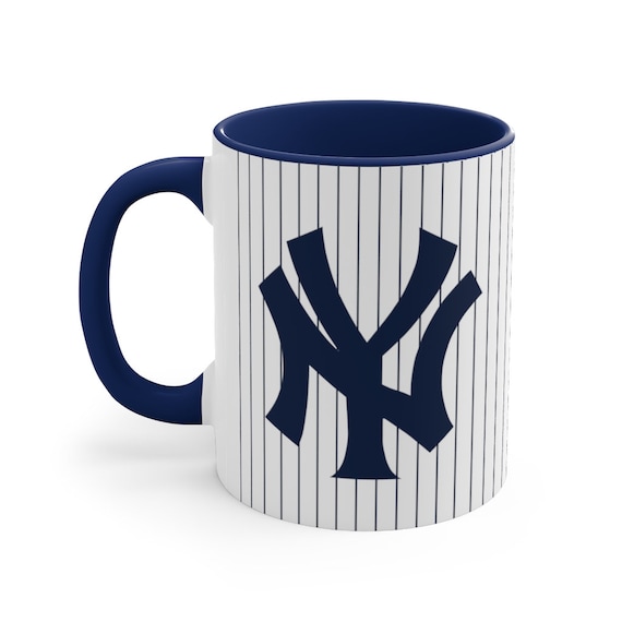 New York Yankees Navy Blue Logo Relief Coffee Mug