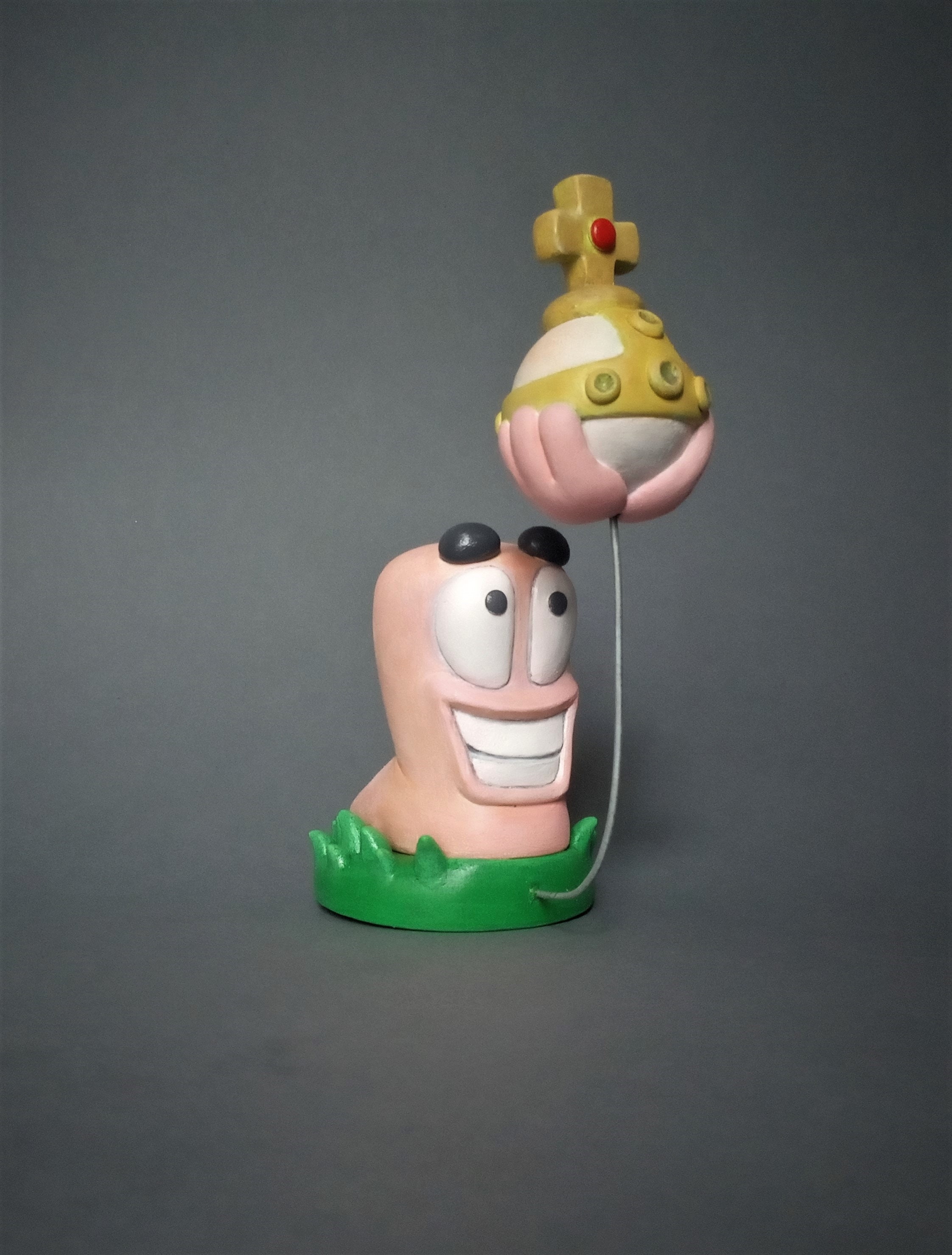 Worms Holy Hand Grenade Fan Made Clay Figure Worms Etsy