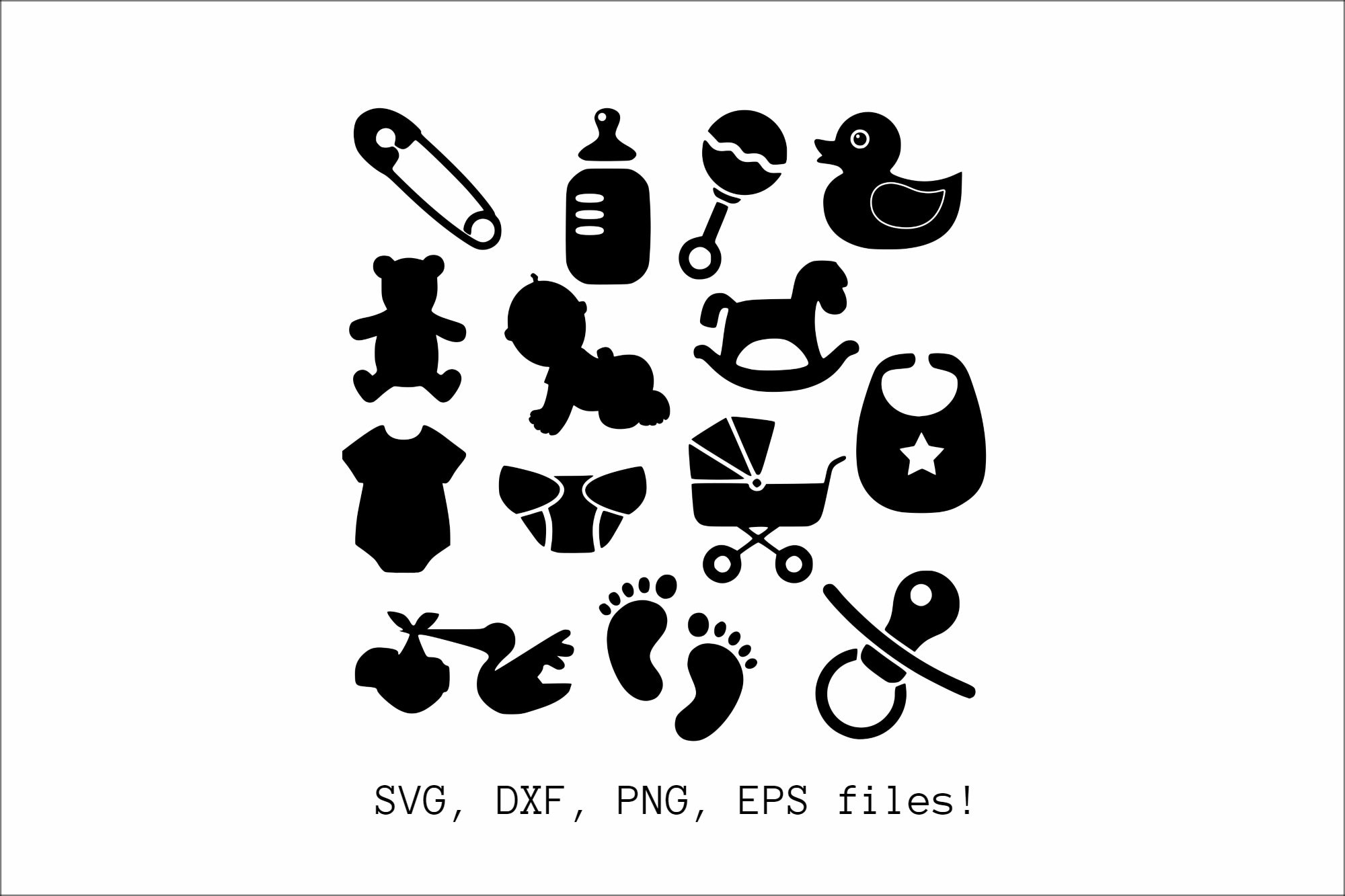 Baby Shower SVG Bundle Scrapbooking Newborn Svg Baby Shower Etsy