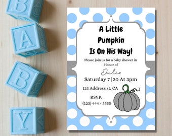 Custom Baby Shower invitation | Downloadable Invitations | PDF | Jpeg | PNG | Boy Baby Shower