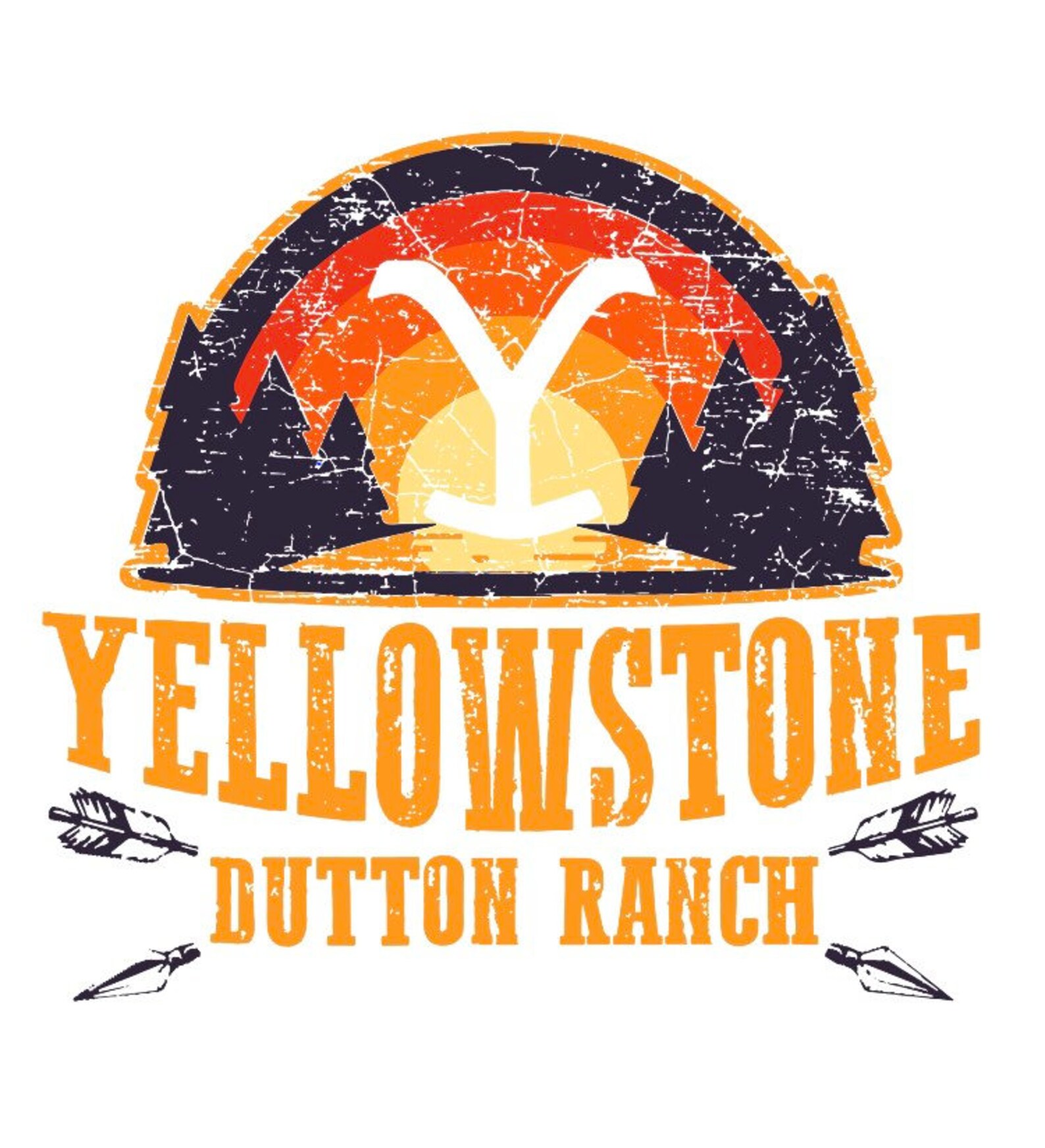 Yellowstone Sublimation Transfer Ready to Press Etsy