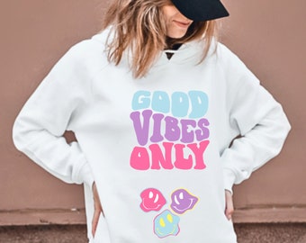 Good Vibes Only Pastel | Smiley Sublimation Digital File.