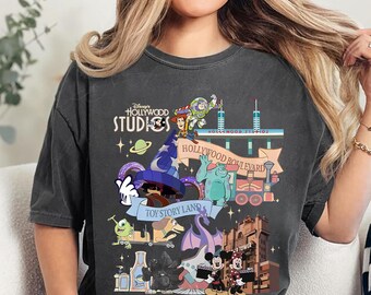 Retro Disney Hollywood Studios Shirt Mickey and Friends Tower of Terror Tee Toy Story Land Disney Family Trip Shirt Star Wars Theme Park Tee