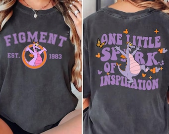 Disney Figment Shirt Ein kleiner Funke T-Shirt Lila Drache Shirt EPCOT 1983 Shirt Magic Kingdom T-Shirt Disney World Reise Shirt Disneyland Geschenk T-Shirt