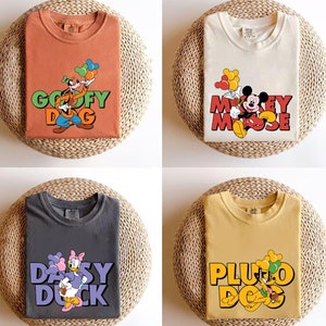 Disney Mickey and Friends Shirt Mickey Minnie Donald Daisy Goofy Pluto Tee and Sweatshirt Perfect Gift for Disney Lovers Family Matching Tee