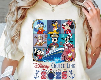 Camiseta de Disney Cruise Line, camiseta de Disney Cruise para toda la familia, camiseta de vacaciones de Disney, camiseta de Mickey y sus amigos del crucero, camiseta de viaje familiar de Disney
