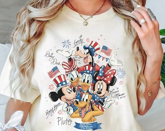 USA 250th anniversary shirt 1776 2026 patriotic Disney mickey and friends fourth of July tee