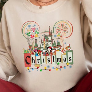 Disney Christmas Shirt, Disney Xmas Family Matching Shirt, Disney Merry Christmas Party Shirt, Disney Christmas Sweatshirt, Disney shirt