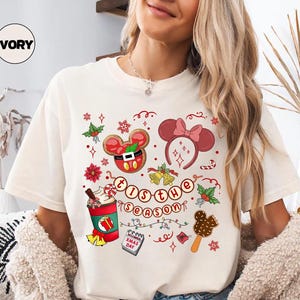 Tis the season Disney Christmas shirt Mickey holiday sweatshirt cute Christmas Disney trip tee magical Christmas family matching gift shirt