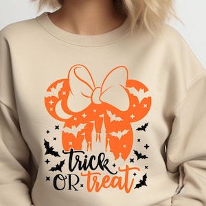 Minnie Halloween Süßes oder Saures Shirt, Minnie Halloween Shirt, Disney Halloween Party Shirt, Halloween passendes Shirt, Halloween Pullover