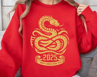 2025 年蛇年シャツ、蛇年 T シャツ、旧正月スウェットシャツ、干支蛇ギフト、2025 年蛇 T シャツ、中国の干支シャツ