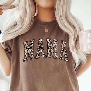 Leopard Mama Shirt, Mothers Day Gift Shirt for Her, Mom Tee, Retro Mama T-shirt, Perfect Gift For Mom, Mama Shirt, Leopard Mama T-Shirt
