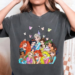 Shirt Disney Princess, vintage T-shirt Princess Friends, retro T-shirt Disney Castle, shirt Disney Princess Besties, cadeau Magic Kingdom Princess