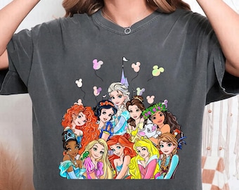 Disney Princess Shirt, Vintage Princess Friends Tee, Retro Disney Castle T-Shirt, Disney Princess Besties Shirt, Magic Kingdom Princess Gift