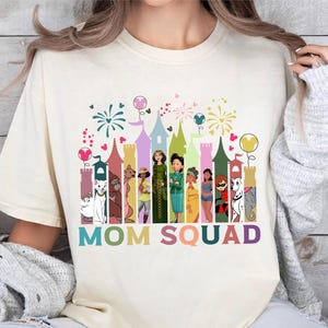 Disney Mom Squad Shirt, Mother’s Day Disney Trip Tee, Disney Mom Castle T-Shirt, Matching Family Vacation Shirt, Disney World Mom Sweatshirt