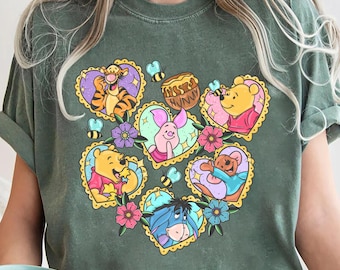Retro Disney Winnie the Pooh Shirt, Pooh Bear and Friends Tee, Vintage Disneyland Trip Shirt, Disney Vacation T-shirt, Family Matching Tee