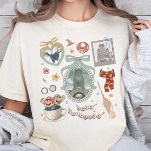 Retro Epic Universe Shirt 2025 Family Park Trip Tee Orlando Theme Park Shirt Mario Stitch Castle Wizard Coquette Disney Epic Vacation Shirt