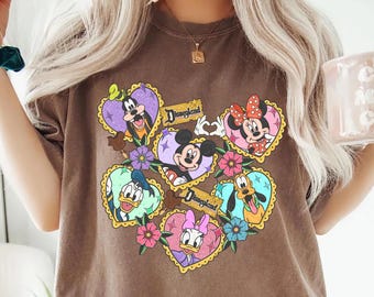 Disneyland Mickey en vrienden shirt, vintage Disney T-shirt, retro Disney familie bijpassende shirt, Disney World vakantie shirt, Magic Kingdom T-shirt