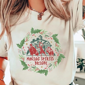 Disney Haunted Mansion Christmas Shirt Gift Idea for Disney Lover Hitchhiking Ghosts Shirt For Christmas Party T-shirt Disney