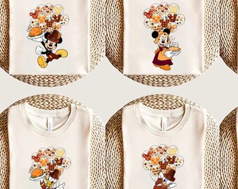 Disney Mickey Minnie Thanksgiving Shirts Comfort Colors Shirt Thanksgiving Fall Trip Family Thanksgiving Matching Gift for Disney Lover Tee