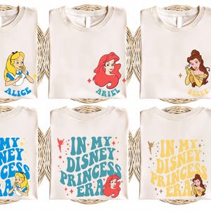 In My Disney Princess Era Shirt Disney Princess Matching Tee Girls Trip Disneyworld Shirt Disneyland Vacation Shirt Princess Group Tee 2025