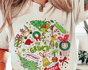 Whoville Grinch Christmas Shirt, Festive Grinch and Max Holiday Tee, Cindy Lou Who Grinch Christmas Gift, Mount Crumpit Grinchmas Sweatshirt