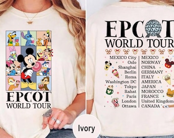 Disney Epcot World Tour Shirt, Drink Around The World Sweatshirt, Disney Family Matching T-Shirt, Disneyworld Trip Gift Tee For Disney Lover