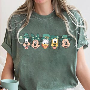 Disney St Patrick&#39;s Day Shirt, Mickey and Friends St Patricks Comfort Colors Tee, Irish Disney Shirt, Matching Family St. Patricks Day Shirt