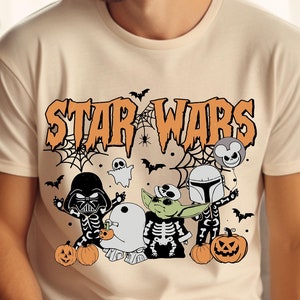 Comfort Colors Star Wars Halloween Shirt, Vintage Halloween Shirt, Disney Halloween Shirt, Disney Family Halloween, Star Wars Halloween Tee