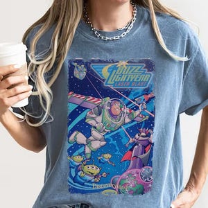 Vintage Buzz Lightyear Shirt Toy Story Comfort Colors Tee Disney Pixar Birthday Shirt Toy Story Friends Shirt Zurg Alien Space Ranger Tshirt