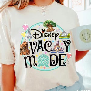 Disney Vacay Mode Shirt Family Vacation Disney Trip Tee Magical Travel Day Shirt Matching Disney Park Tee Adventure Shirt for Disney Lovers