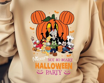 Camicia Disney Halloween 2024, camicia 2024 Topolino non così spaventoso per la festa di Halloween, camicia per la festa di Halloween Disney, camicie abbinate alla famiglia di Halloween