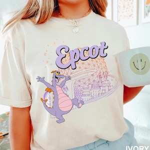 EPCOT Figment Shirt Disney World Comfort Colors Tee EPCOT Center Shirt Purple Dragon Tshirt Experimental Prototype Community of Tomorrow Tee