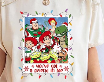Disney Pixar Toy Story jultröja, Disney familjens julfest 2024, Du har en vän i mig, Disney gruppjultröja
