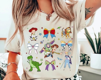 Toy Story Shirt Woody Buzz Jessie Bo Peep Rex Slinky Cute Pixar Shirt Disney Trip Tee Disneyland Family Vacation Toy Story Birthday Shirt