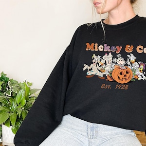 Mickey and Co Halloween Mummy T-Shirt Vintage Disney Halloween Shirt Mickey Minnie Goofy Donald and Pluto Tee Gift for Spooky Season