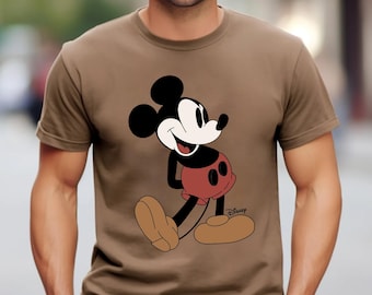 Disney Classic Mickey Mouse Shirt Retro Mickey T-Shirt for Disneyland Trip, Disneyland Holiday Family Matching Shirt, Disney Mickey Gift Tee
