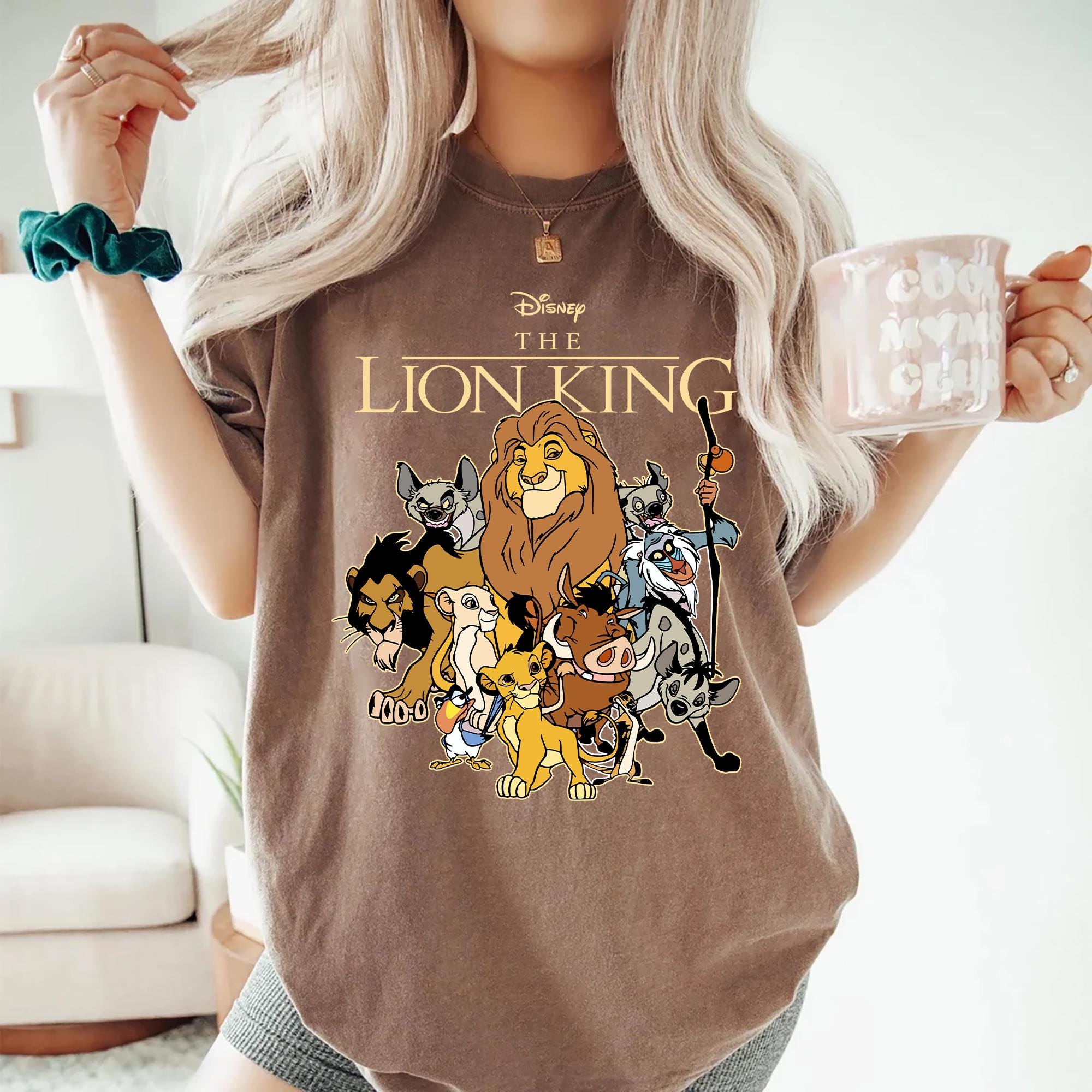 Retro Lion King Comfort Colors Shirt Simba Mufasa Timon Pumbaa