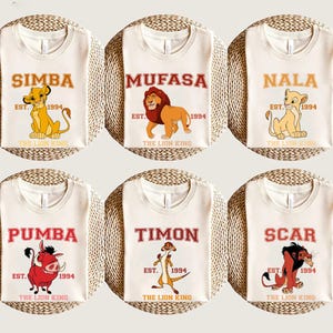 Disney The Lion King Shirt, Simba Mufasa Timon Tee, Disney Family Matching Shirt, Animal Kingdom Trip T-shirt, Disney Lion King Gift Sweater