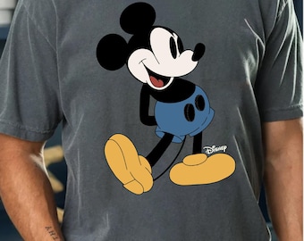 Disney Classic Mickey Mouse Shirt Retro Mickey T-Shirt for Disneyland Trip, Disneyland Holiday Family Matching Shirt, Disney Mickey Gift Tee