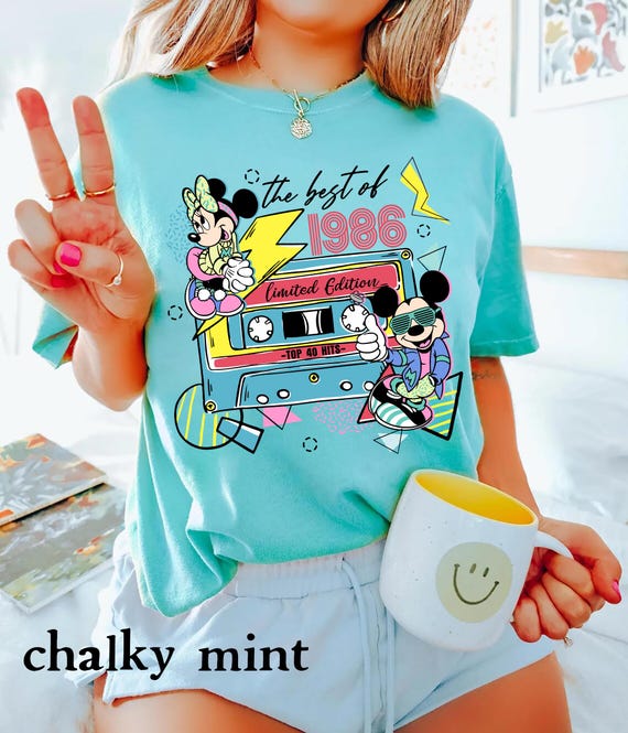 personalized Disney year shirt retro 80s 90s minnie mickey custom birthday disney trip tee